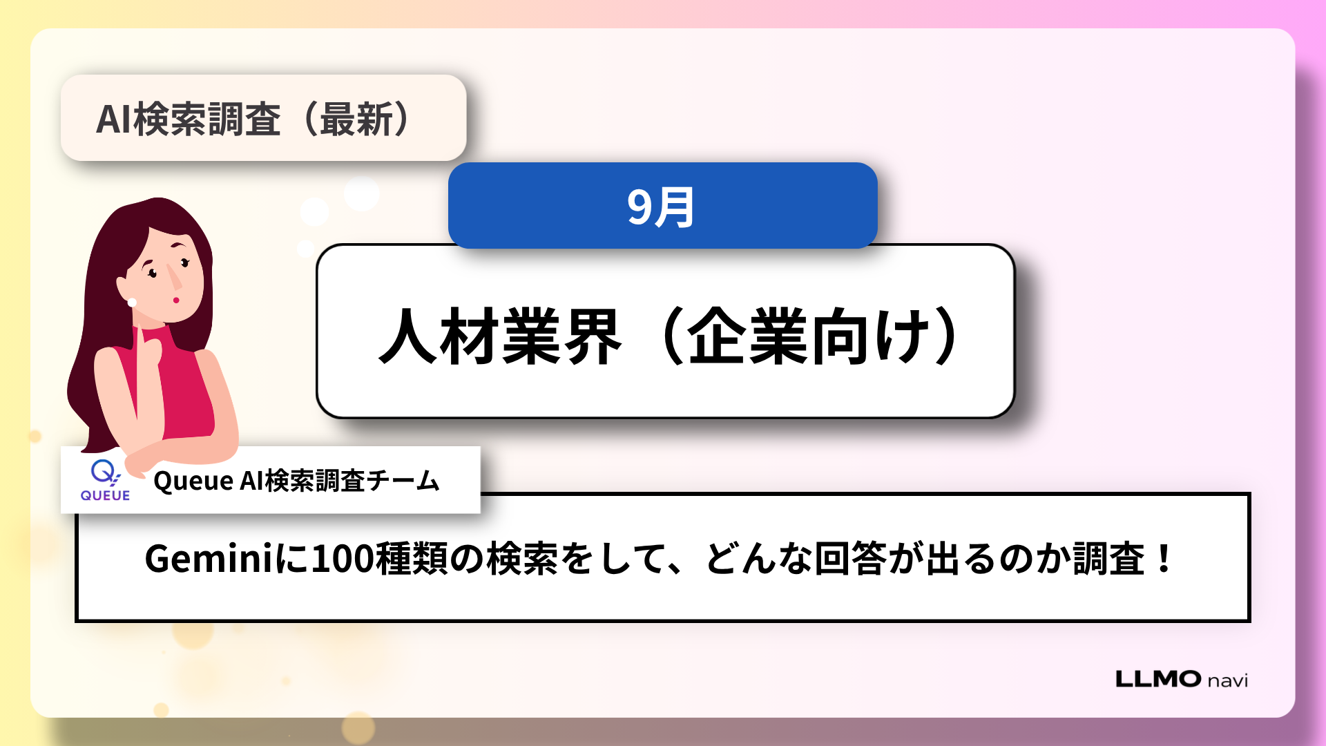 採用支援会社はGeminiでどう選ばれる?100問で見えた引用元と推薦先の違い