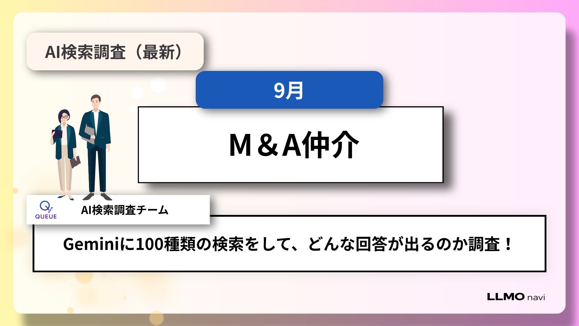 M&Aと事業承継のAI検索調査 相談の段階で登場する支援先が変わる