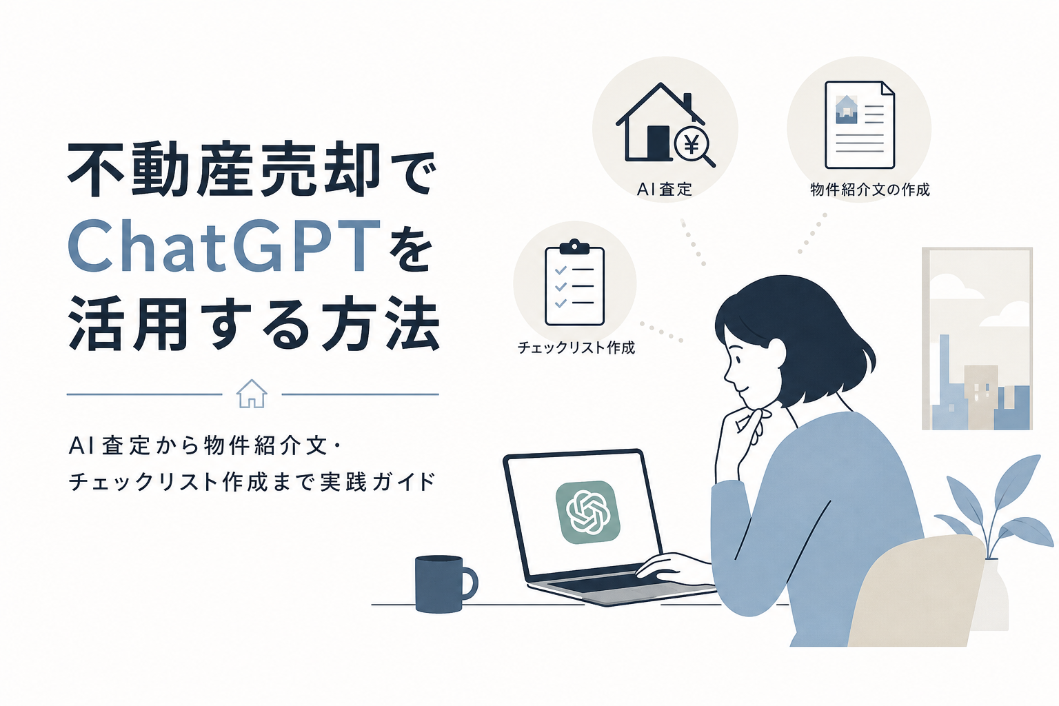 不動産売却でChatGPTを活用する方法|AI査定から物件紹介文・チェックリスト作成まで実践ガイド