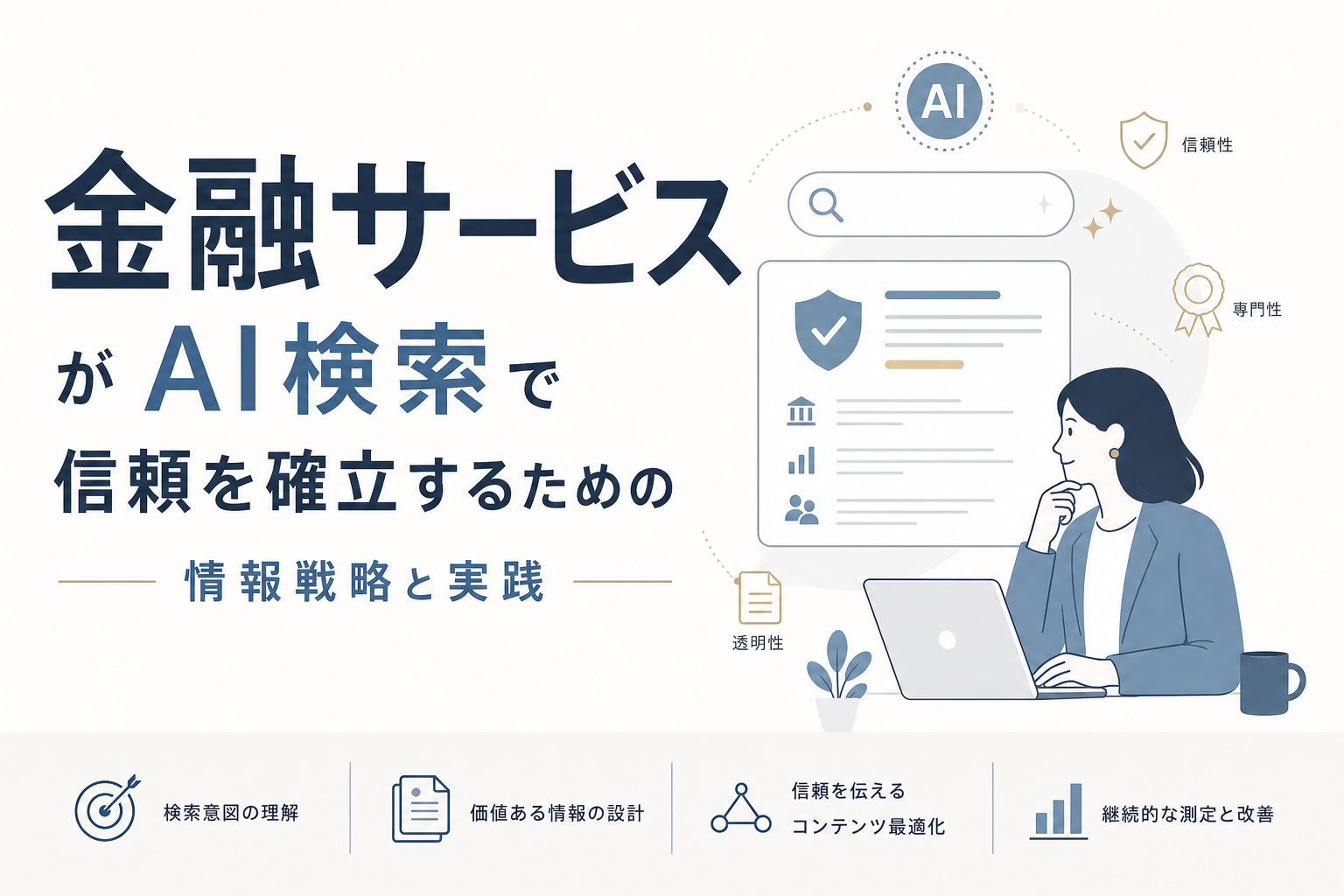 金融サービスがAI検索で信頼を確立するための情報戦略と実践