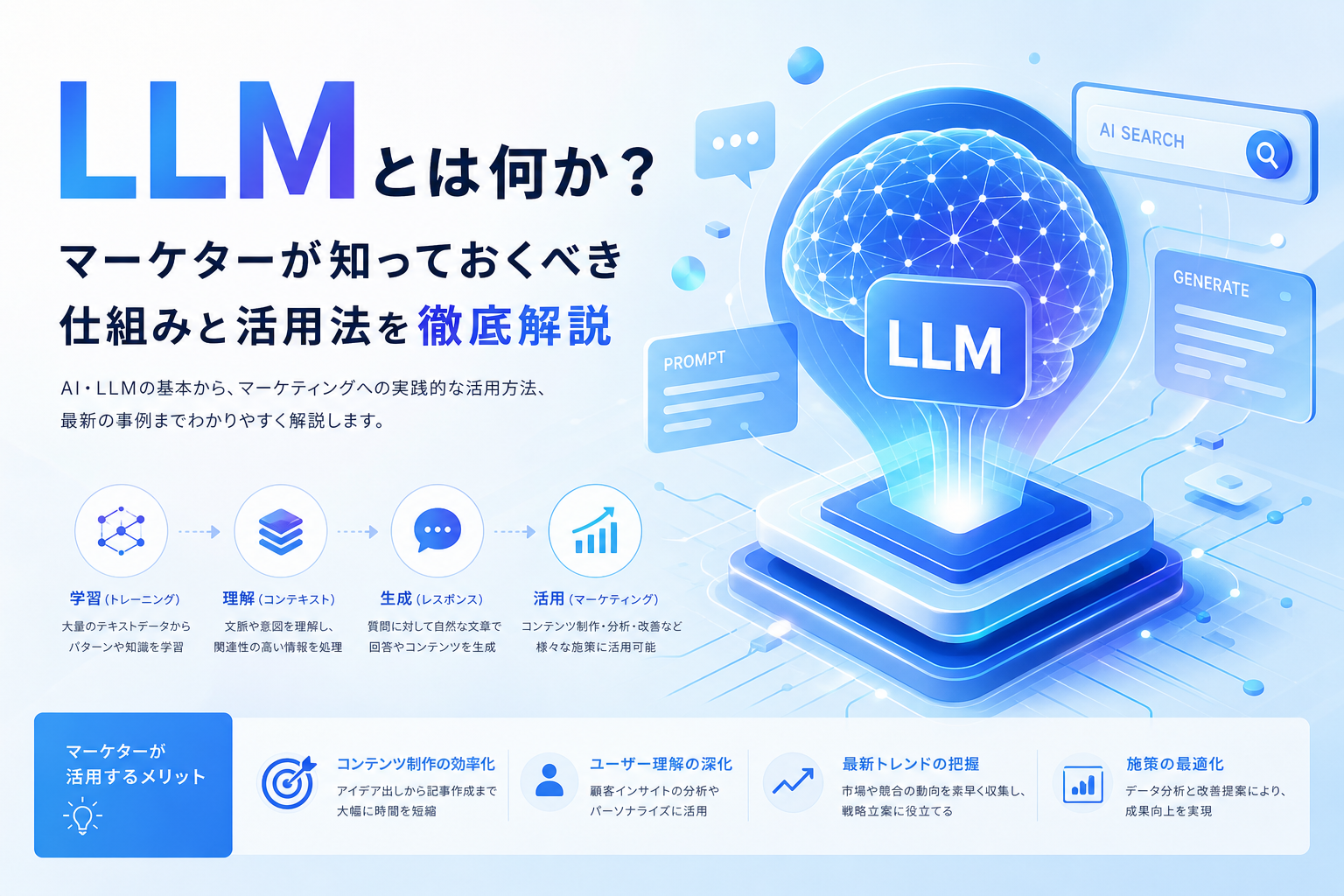 LLMとは何か?マーケターが知っておくべき仕組みと活用法を徹底解説